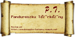 Pandureszku Tárkány névjegykártya